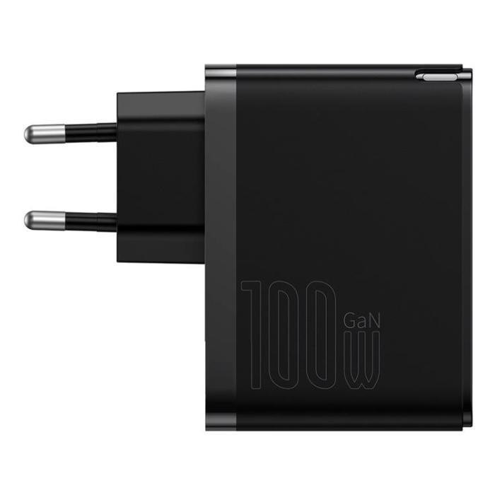 BASEUS - Baseus GaN5 Väggladdare USB Till Typ-C 100W - Svart