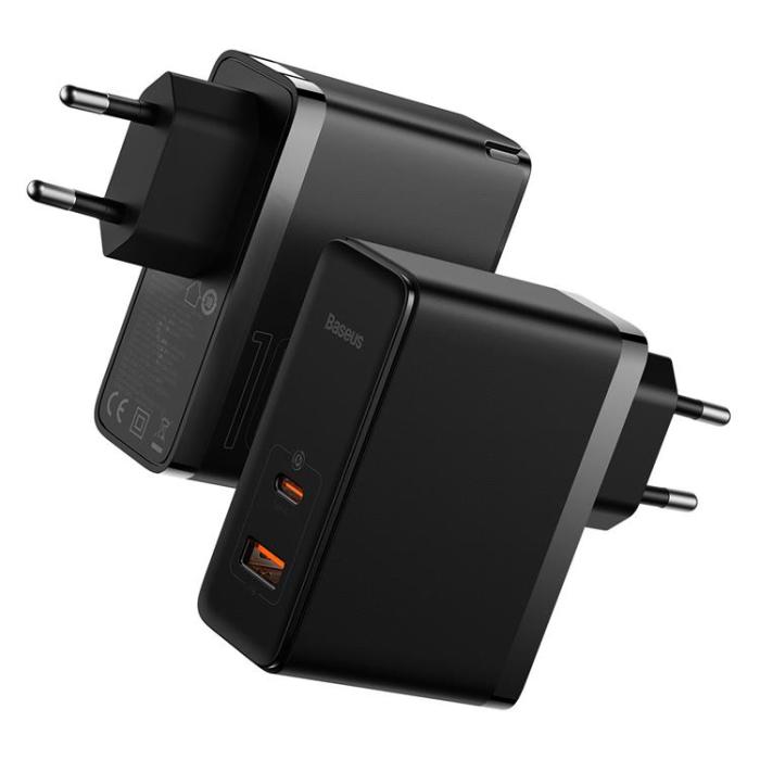 BASEUS - Baseus GaN5 Väggladdare USB Till Typ-C 100W - Svart