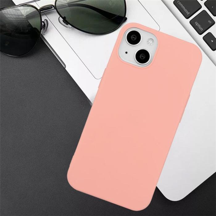 A-One Brand - iPhone 15 Plus Mobilskal TPU Matte Slim-Fit - Rosa