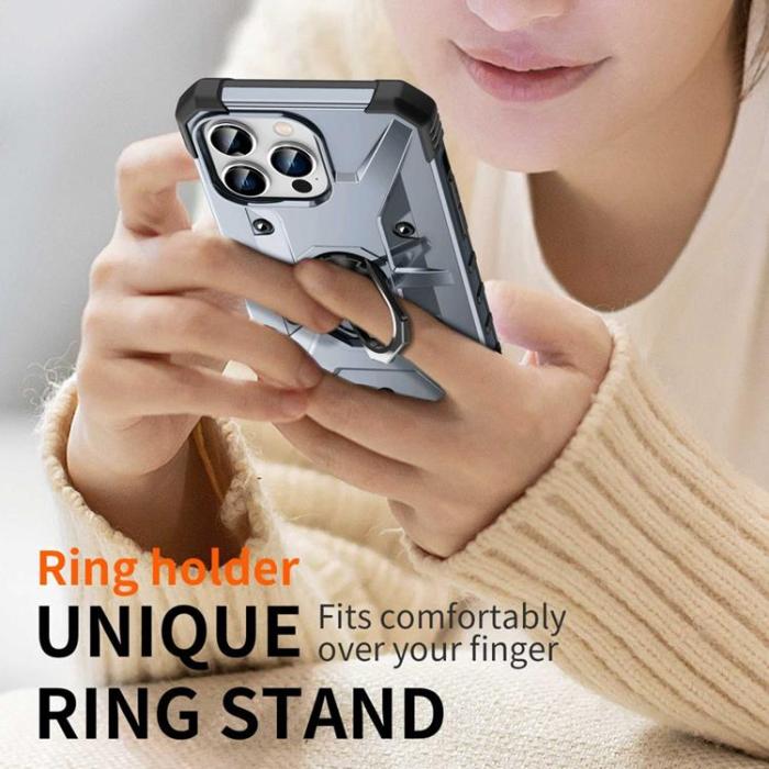 OEM - iPhone 14 Pro Max Skal Ringhållare Armor - Blå