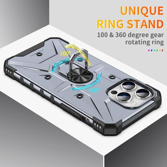OEM - iPhone 14 Pro Max Skal Ringhållare Armor - Blå