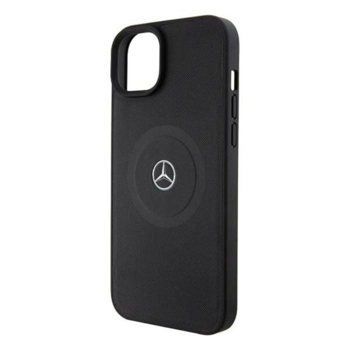 Mercedes - Mercedes iPhone 15 Pro Max Mobilskal MagSafe Crossed Lines Pattern