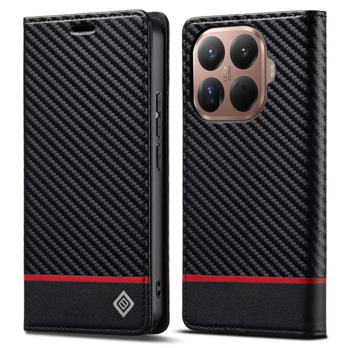 LC.imeeke - LC.IMEEKE Xiaomi 15T Pro Plånboksfodral Konstläder - Svart