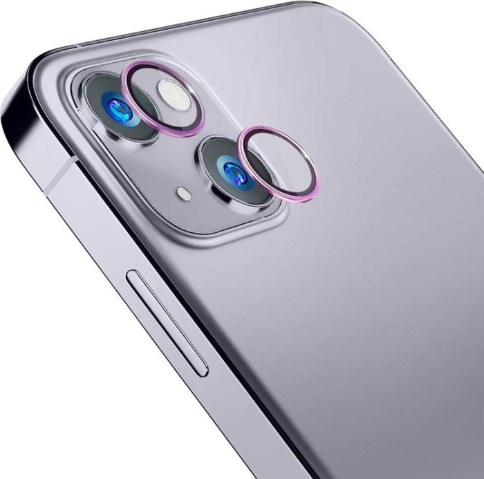 3MK - 3MK iPhone 15 Plus härdat glas Kameraskydd - Rosa