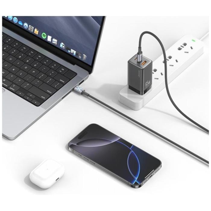 USAMS - USAMS USB-C Till USB-C Kabel 60W 1.2m Huan - Titan