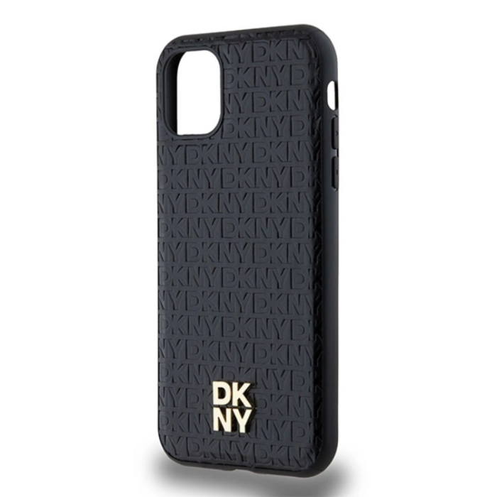 DKNY - DKNY iPhone 11/XR Mobilskal Magsafe Läder Pattern Metal Logo