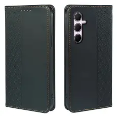 OEM - ABEEL Samsung Galaxy S26 Fodral &Auml;kta L&auml;der Flip - Svart