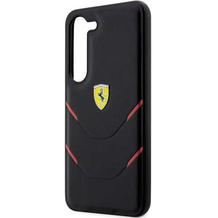 Ferrari - Ferrari Galaxy S23 Plus Skal Hot Stamp Lines - Svart