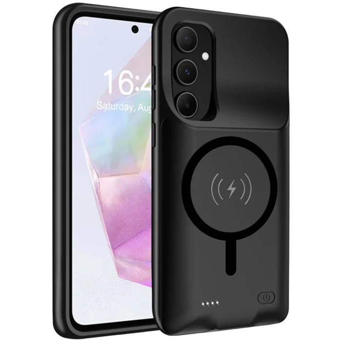 A-One Brand - Galaxy A54 5G Batteriskal Magsafe 10000mAh - Svart