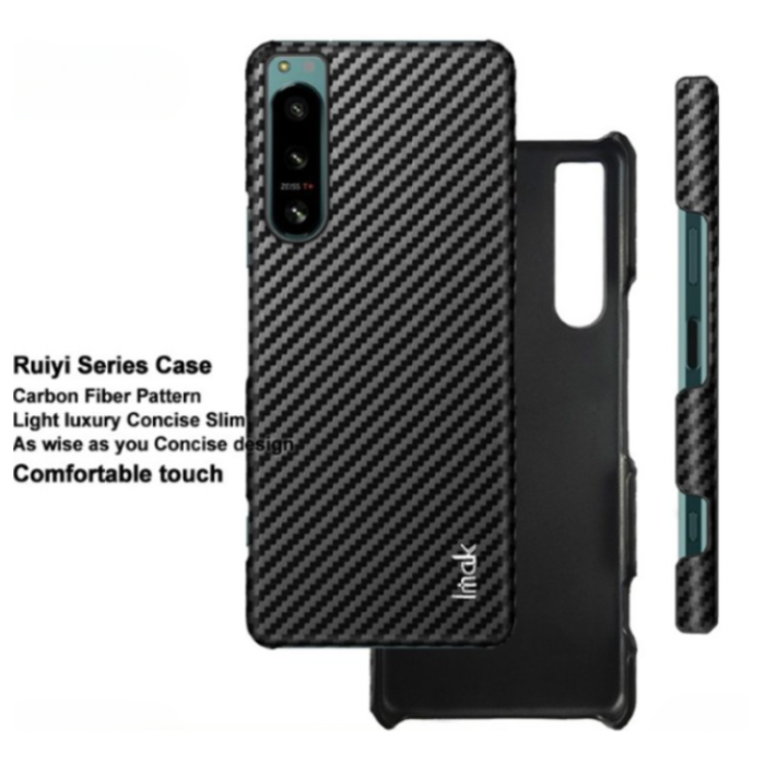 Imak - IMAK Sony Xperia 5 IV Skal Carbon Fiber Ruiyi - Svart