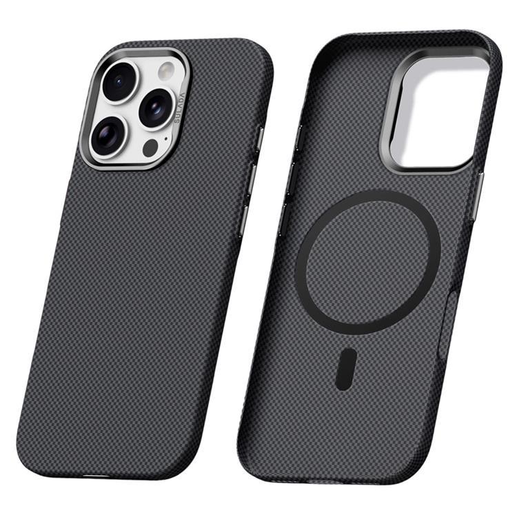 SULADA Mobilskal till iPhone 16 Pro Max MagSafe Grid Texture (Titansvart) | 2353 | AlltMobil