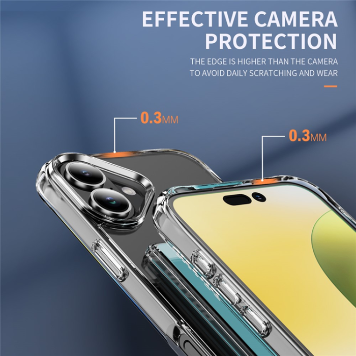 A-One Brand - iPhone 17 Mobilskal Protective TPU korthållare - Transparent