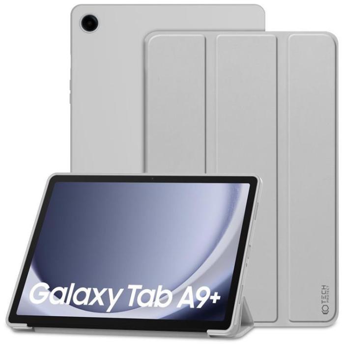 UTGATT - Tech-Protect Galaxy Tab A9 Plus Fodral Smart - Grå