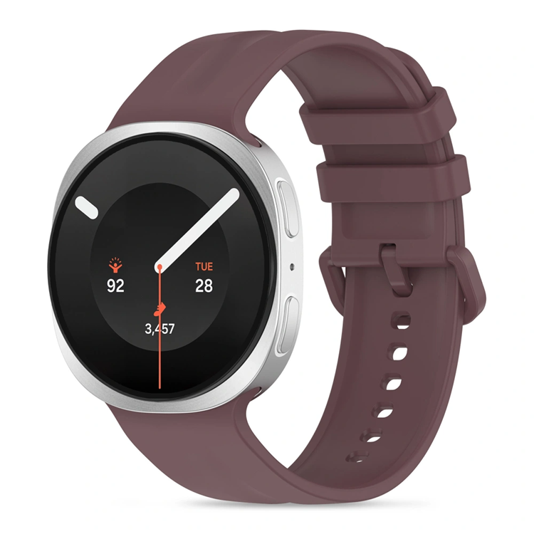 Tech-Protect Armband För Galaxy Watch 8/9/Classic Silikon Evo - Velvet Plum