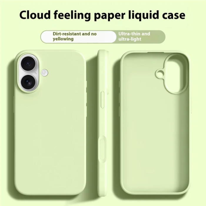 A-One Brand - iPhone 16 Mobilskal Ultra Thin Silikon - Avocado Grön