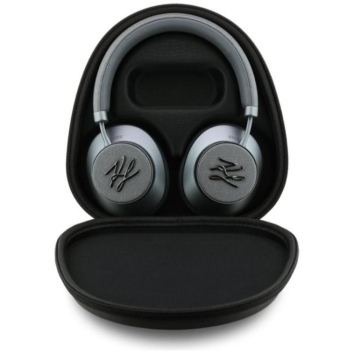 KARL LAGERFELD - Karl Lagerfeld Over-Ear Hörlurar Bluetooth ANC Grained Initials - Grå