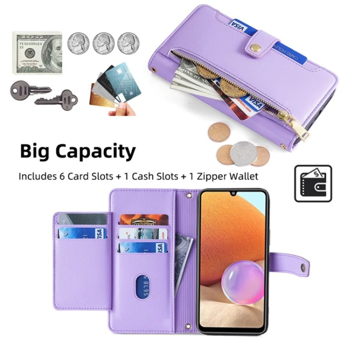 A-One Brand - Galaxy A32 4G Plånboksfodral med Handledsrem