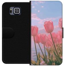 iSecrets - Plånboksfodral till Samsung Galaxy Alpha med Rosa Tulpaner