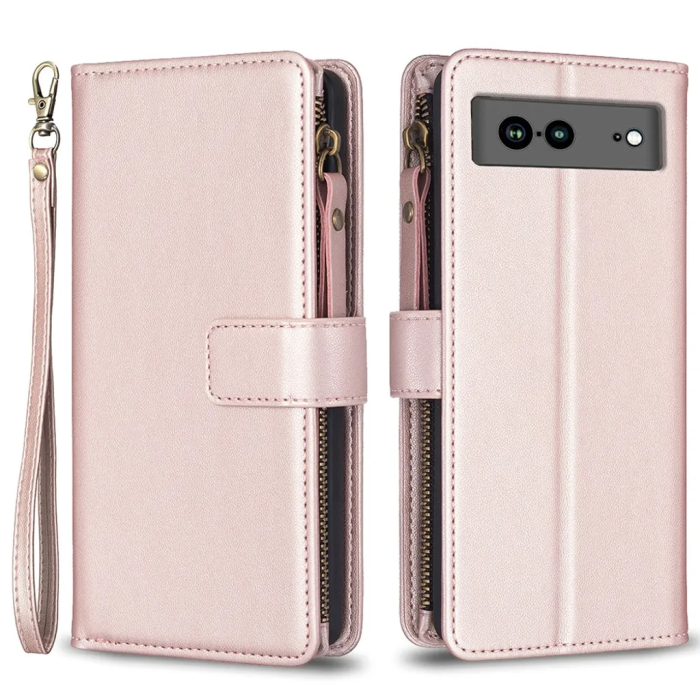 Taltech - Google Pixel 7A Plånboksfodral BF Style-19 - Roseguld