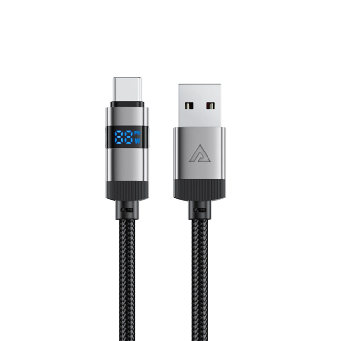 Acefast - Acefast USB-A - USB-C 66W Kabel 1.2m Display 480Mb/s - Svart
