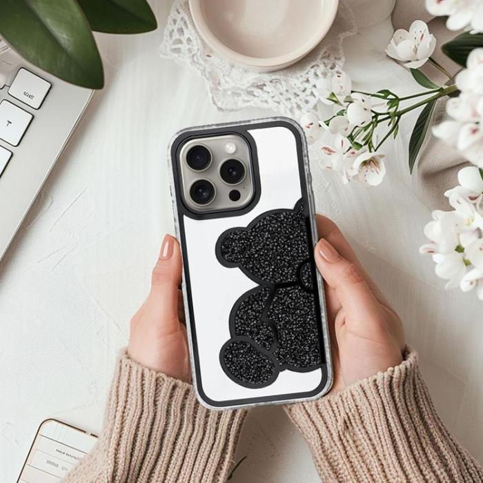 OEM - iPhone 7/8/SE (2020/2022) Mobilskal Teddy Bear - Svart