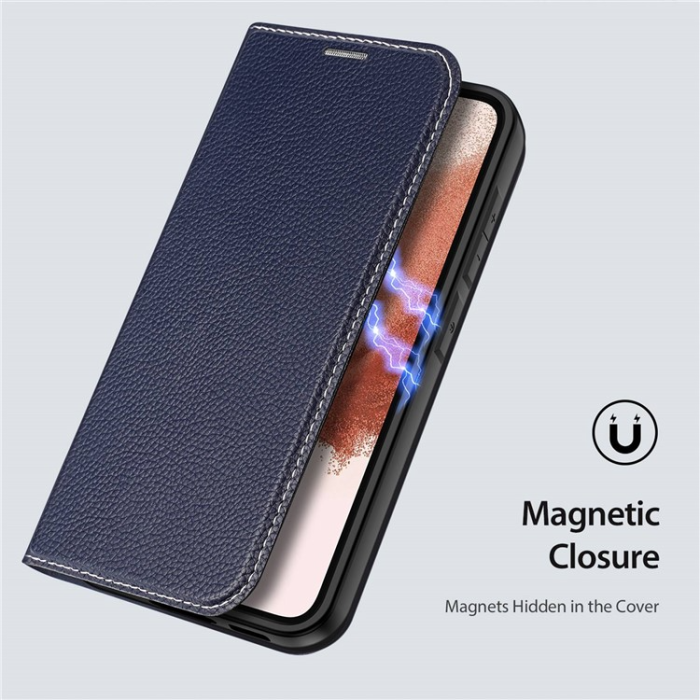 Dux Ducis - Dux Ducis Galaxy S23 Plus Plånboksfodral Skin X2 Magnetic - Blå