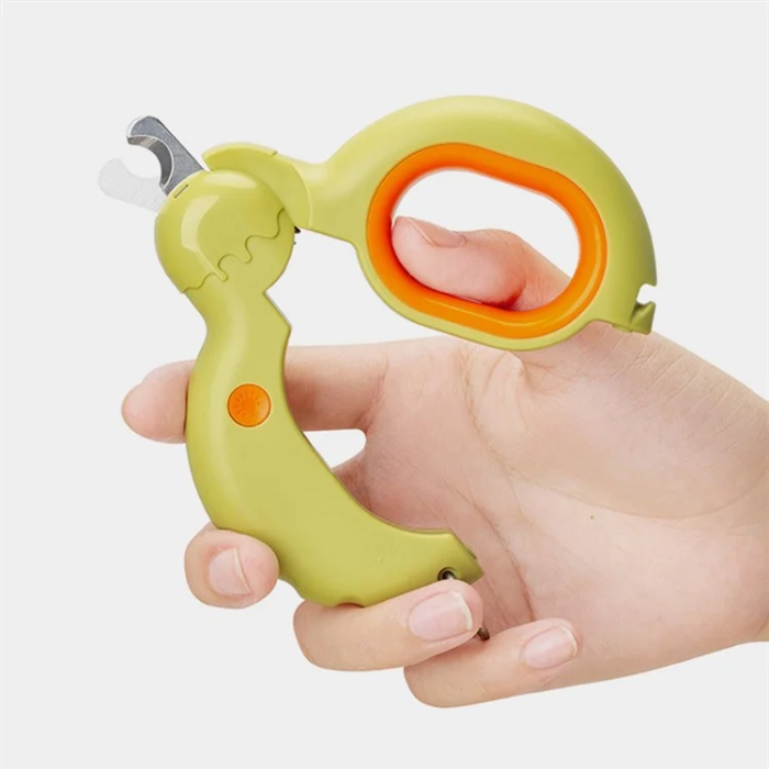 A-One Brand - AIWO Pet Nagelklippare LED Light Cat Claw Trimmer ST - Blå