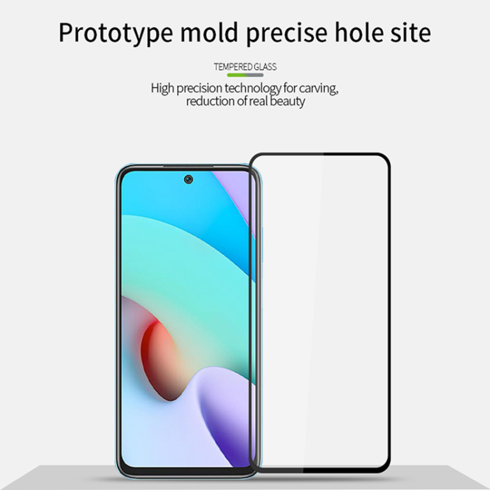 A-One Brand - [2-PACK] Xiaomi Redmi 10 4G (2021/2022) Härdat Glas Skärmskydd - Svart