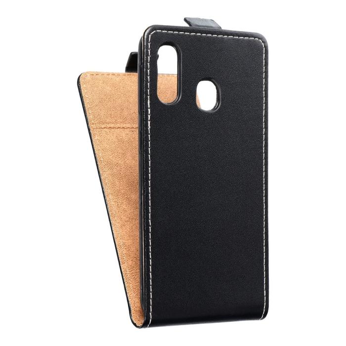 OEM - Samsung Galaxy A20e Fodral Slim Flexi Flip Konstläder - Svart