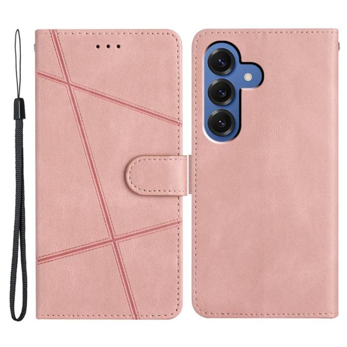 OEM - Crazy Horse Samsung Galaxy S26 Plus Fodral KonstLäder Ställ - Roséguld