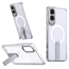 A-One Brand - Galaxy S25 Edge Mobilskal MagSafe Kickstand Acrylic - Clear