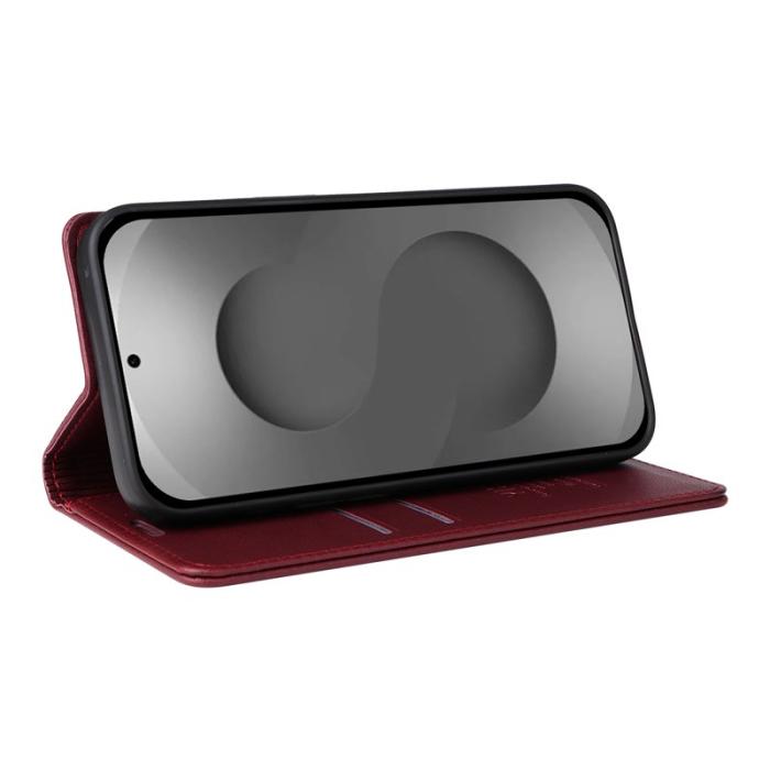 YIKATU - YIKATU Samsung Galaxy S26 Ultra Skal PU Läder - Vinröd
