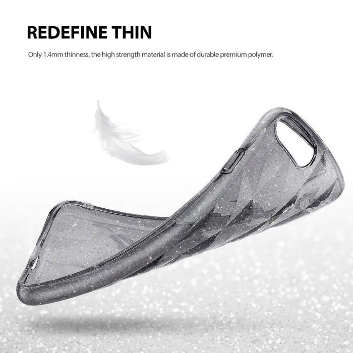 UTGATT5 - Ringke Air Prism Glitter Skal till iPhone 7/8/SE 2020 - Clear