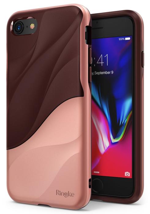 UTGATT5 - Ringke Wave Skal till iPhone 8/7 - Rose Blush