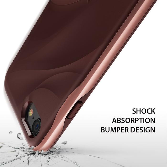 UTGATT5 - Ringke Wave Skal till iPhone 8/7 - Rose Blush