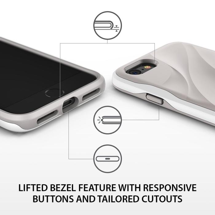 UTGATT4 - Ringke Wave Skal till iPhone 7/8/SE 2020 - Vit