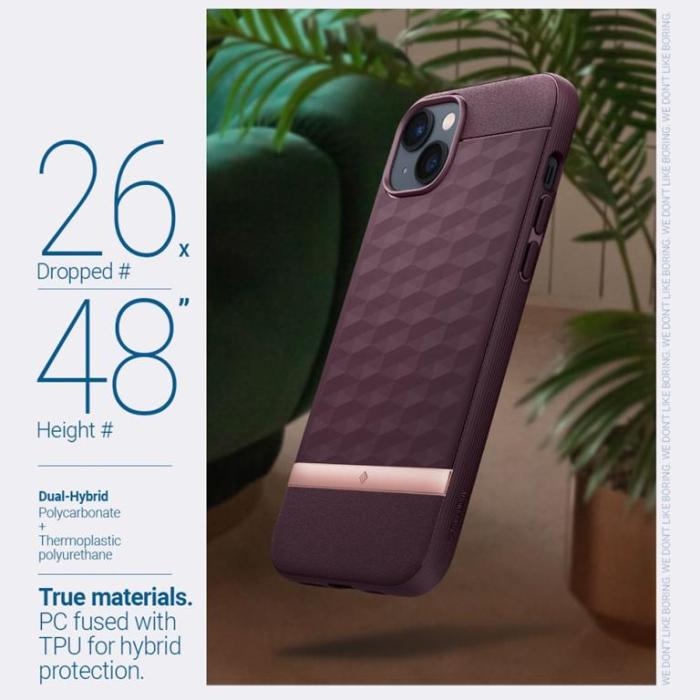 Spigen - Spigen iPhone 14 Plus Magsafe Skal Caseology Parallax - Bourgogne