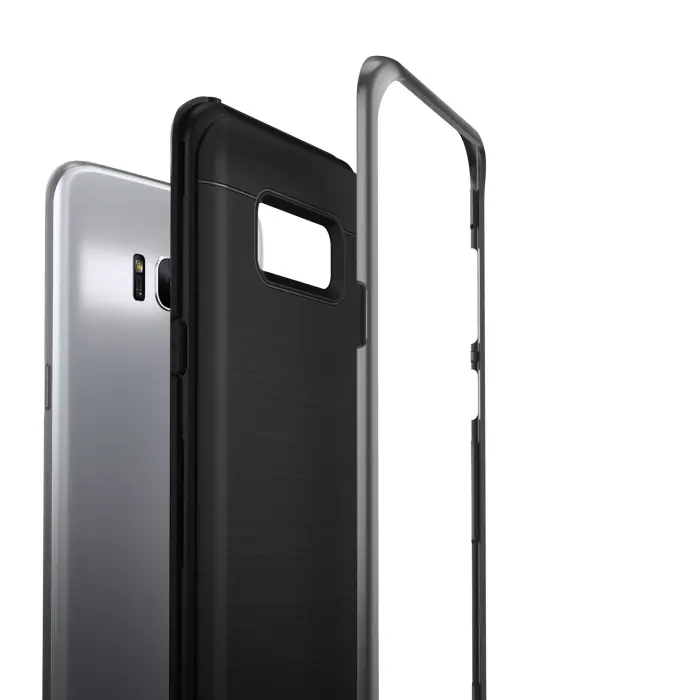 VERUS - Verus High Pro Shield Skal till Samsung Galaxy S8 Plus - Dark Silver