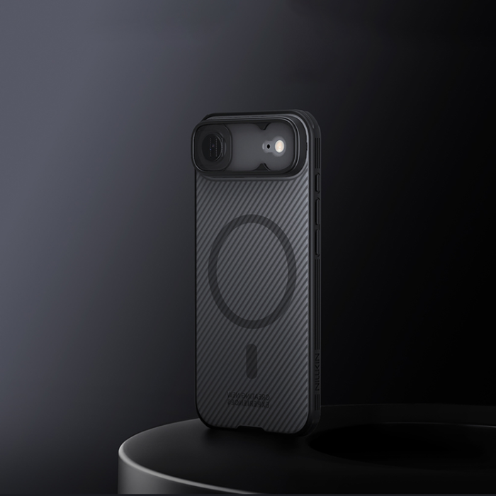 Nillkin - Nillkin iPhone Air Mobilskal MagSafe CamShield Pro - Transparent Svart