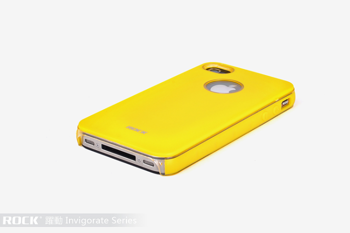 ROCK - Rock Invigorate skal till Apple iPhone 4/4S (Gul)
