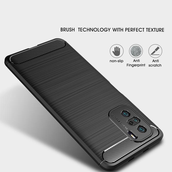 OEM - Carbon TPU Mobilskal till Xiaomi Mi 11i / Poco F3 - Svart