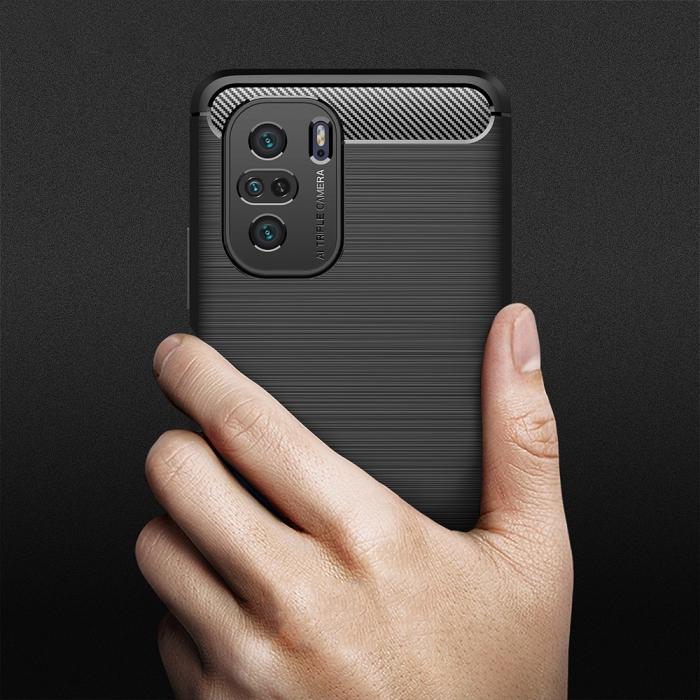 OEM - Carbon TPU Mobilskal till Xiaomi Mi 11i / Poco F3 - Svart