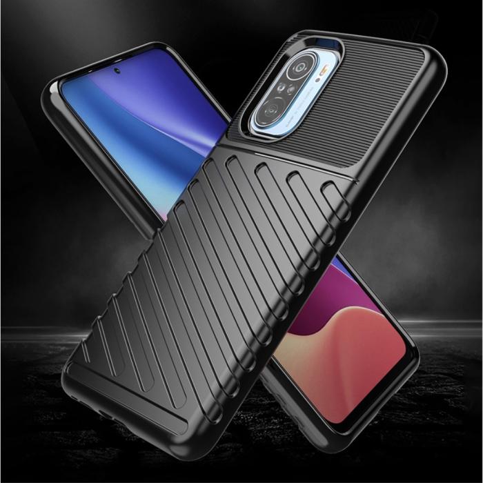 OEM - Thunder Twill Jazz Skal till Xiaomi Mi 11i / Poco F3 - Svart