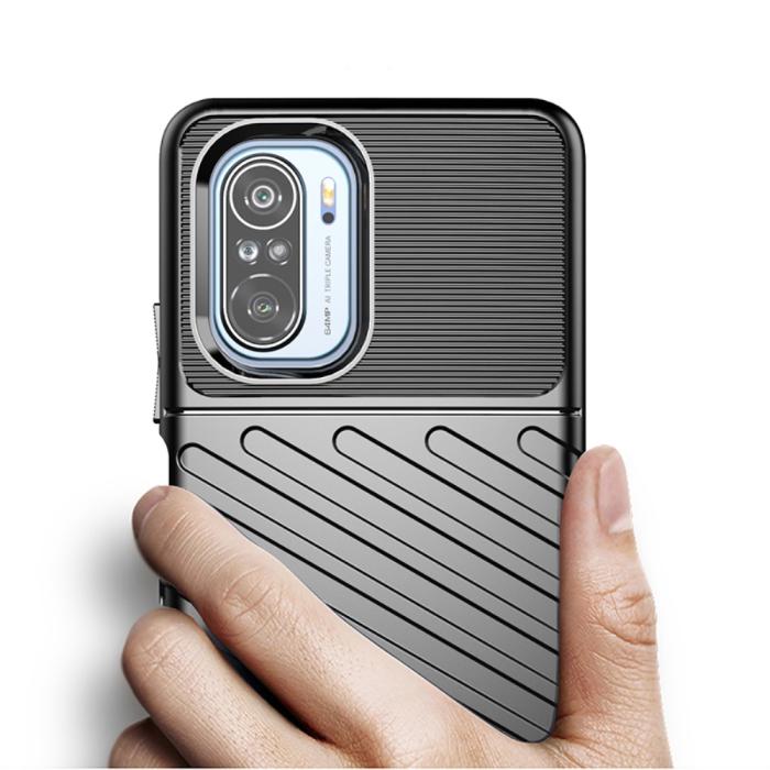 OEM - Thunder Twill Jazz Skal till Xiaomi Mi 11i / Poco F3 - Svart
