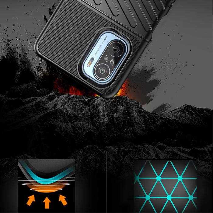 OEM - Thunder Twill Jazz Skal till Xiaomi Mi 11i / Poco F3 - Svart