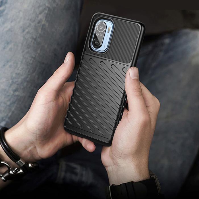 OEM - Thunder Twill Jazz Skal till Xiaomi Mi 11i / Poco F3 - Svart