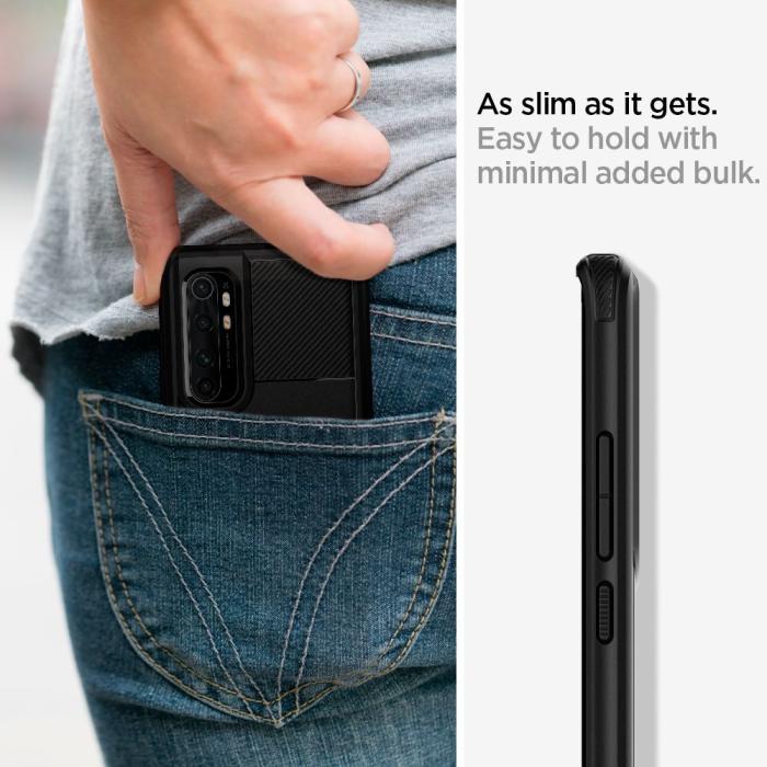 UTGATT5 - SPIGEN Rugged Armor Xiaomi Mi Note 10 Lite - Matte Black
