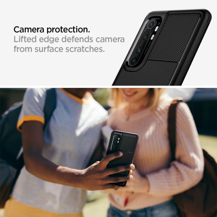 UTGATT5 - SPIGEN Rugged Armor Xiaomi Mi Note 10 Lite - Matte Black