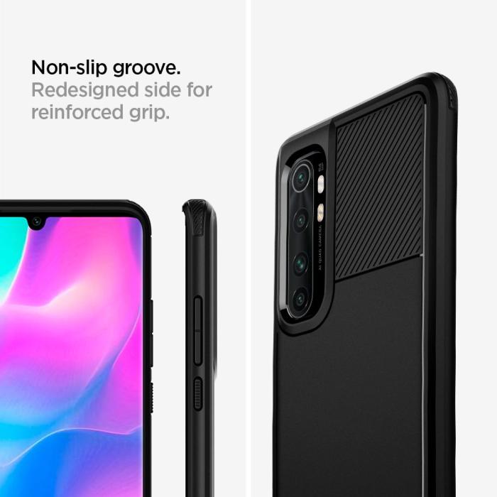 UTGATT5 - SPIGEN Rugged Armor Xiaomi Mi Note 10 Lite - Matte Black