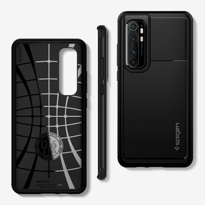 UTGATT5 - SPIGEN Rugged Armor Xiaomi Mi Note 10 Lite - Matte Black